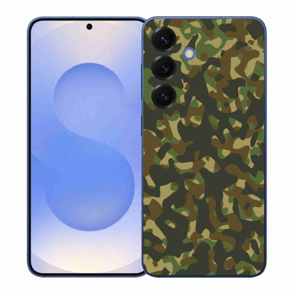 Gelový kryt mmCase na Samsung Galaxy S26+ - maskáčový vzor 1