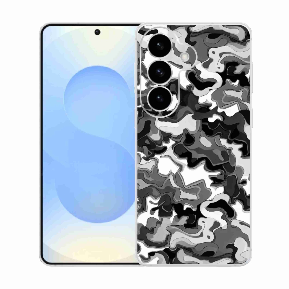 Gelový kryt mmCase na Samsung Galaxy S26  - maskáčový vzor 3