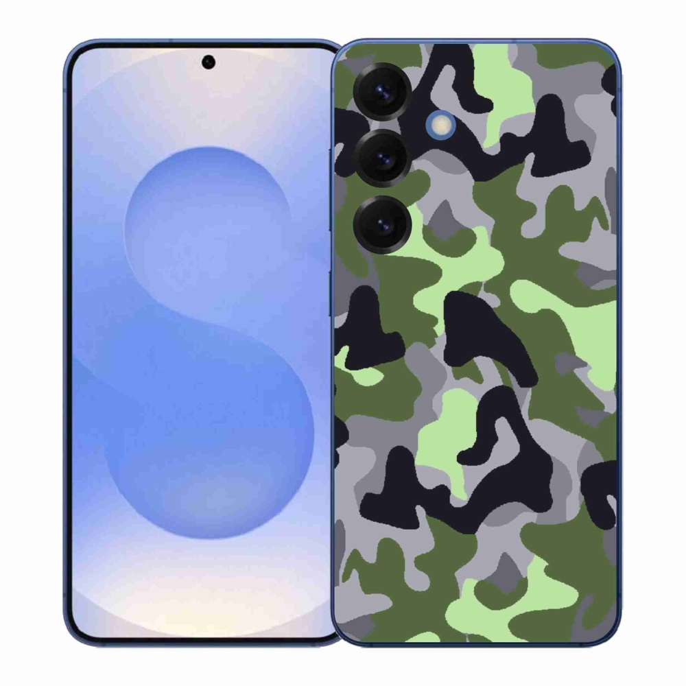 Gelový kryt mmCase na Samsung Galaxy S26+ - maskáčový vzor 7