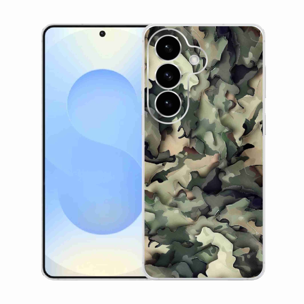 Gelový kryt mmCase na Samsung Galaxy S26  - maskáčový vzor 9