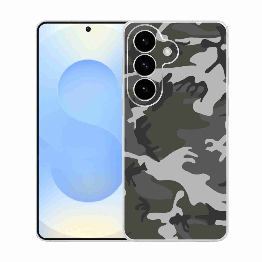 Gelový kryt mmCase na Samsung Galaxy S26  - maskáčový vzor