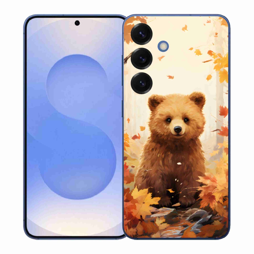 Gelový kryt mmCase na Samsung Galaxy S26+ - medvěd v lese