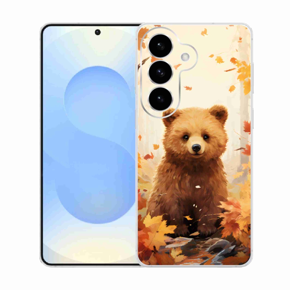 Gelový kryt mmCase na Samsung Galaxy S26  - medvěd v lese