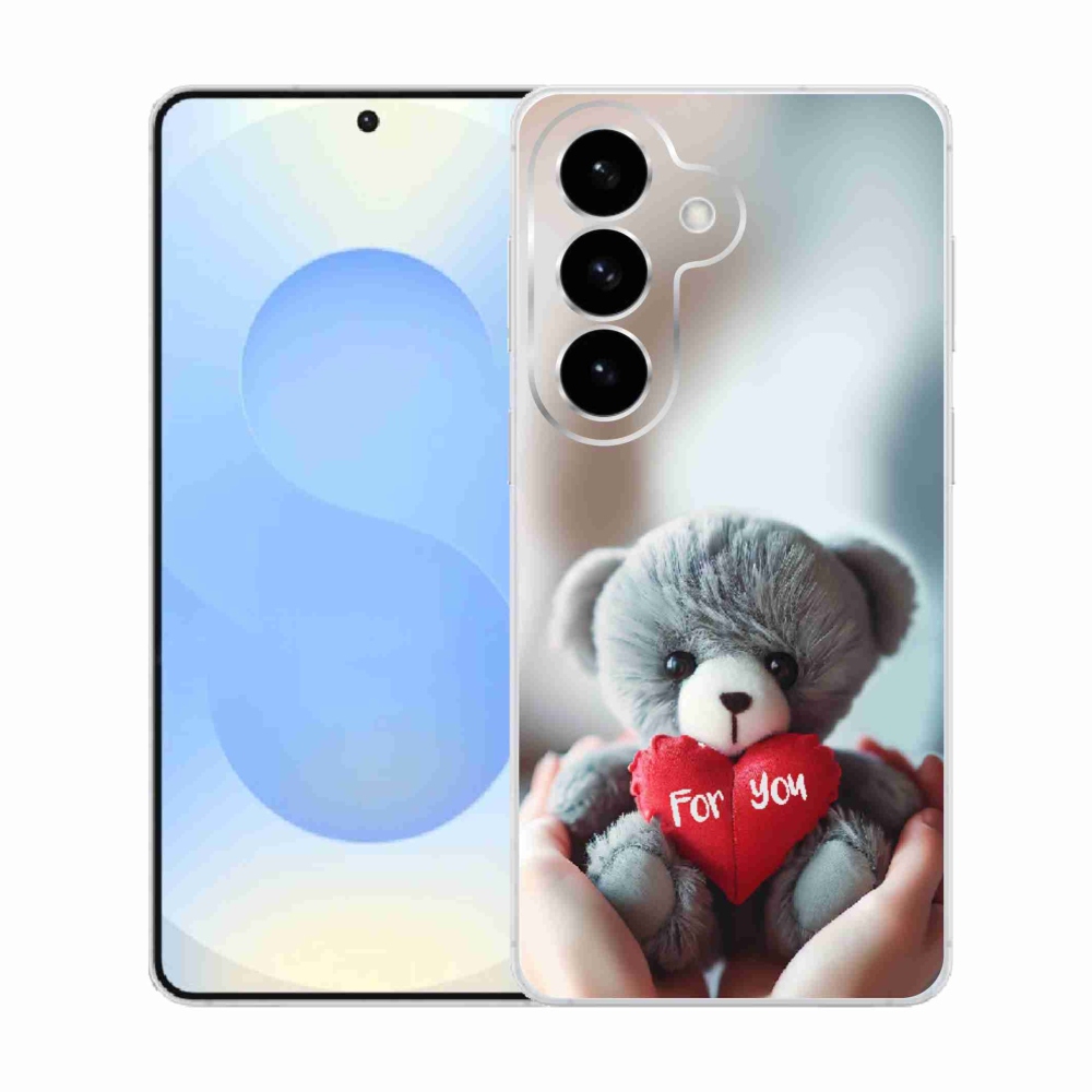 Gelový kryt mmCase na Samsung Galaxy S26  - medvídek pro zamilované