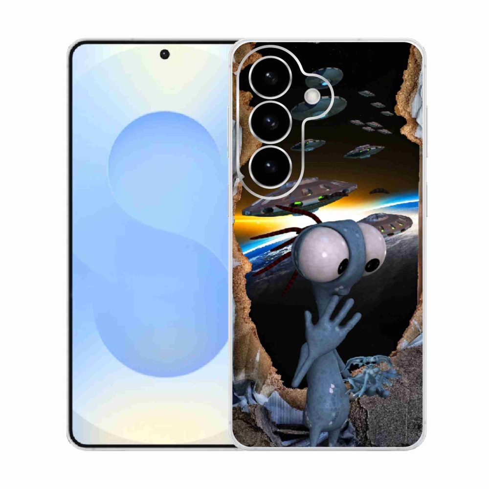 Gelový kryt mmCase na Samsung Galaxy S26  - mimozemšťan