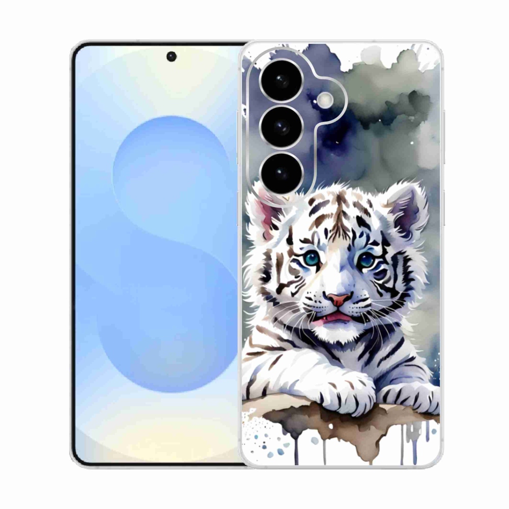 Gelový kryt mmCase na Samsung Galaxy S26  - mládě bílého tygra