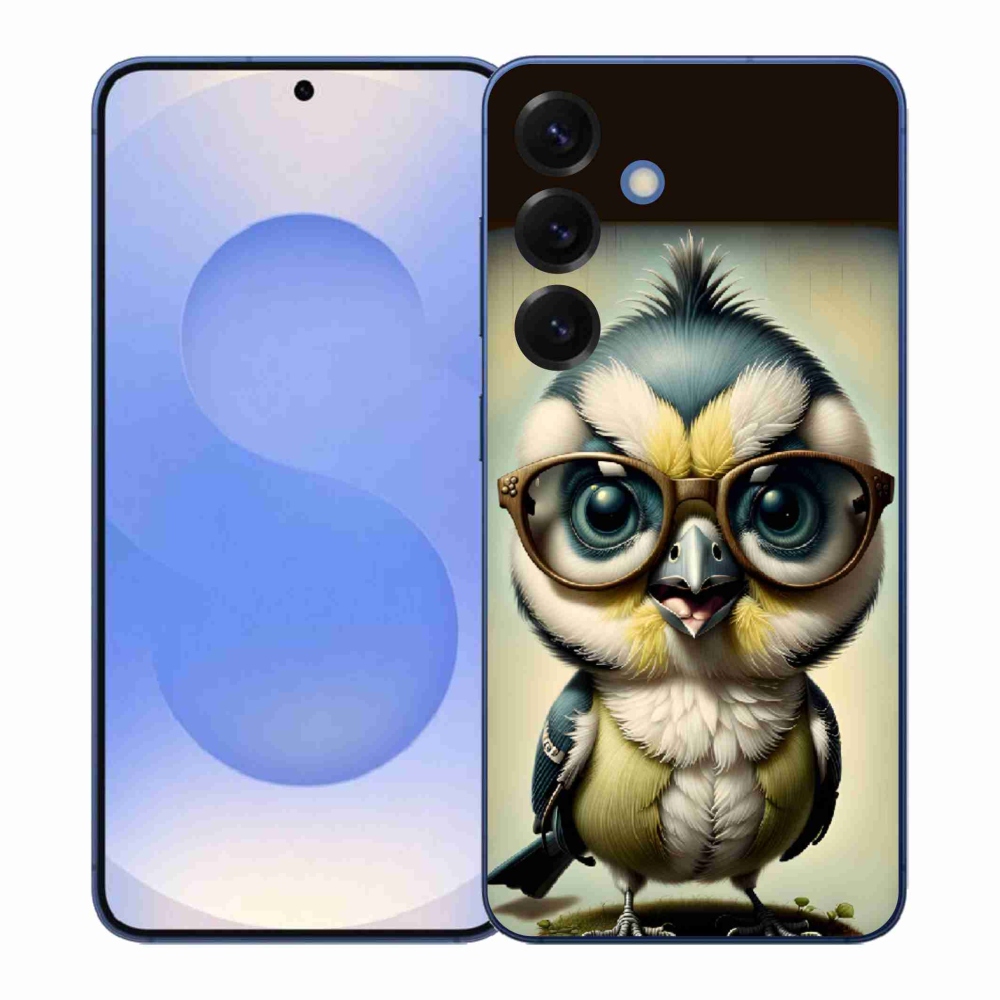 Gelový kryt mmCase na Samsung Galaxy S26+ - mládě s brýlemi