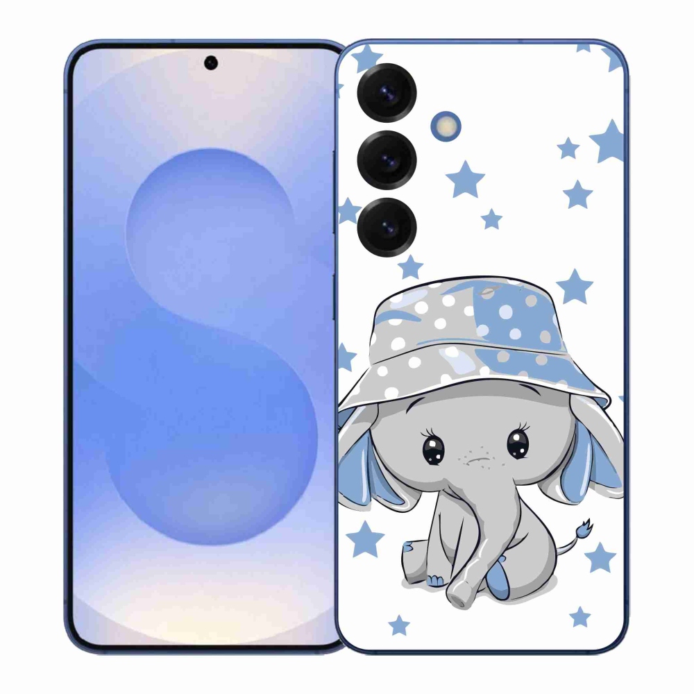 Gelový kryt mmCase na Samsung Galaxy S26+ - modrý slon