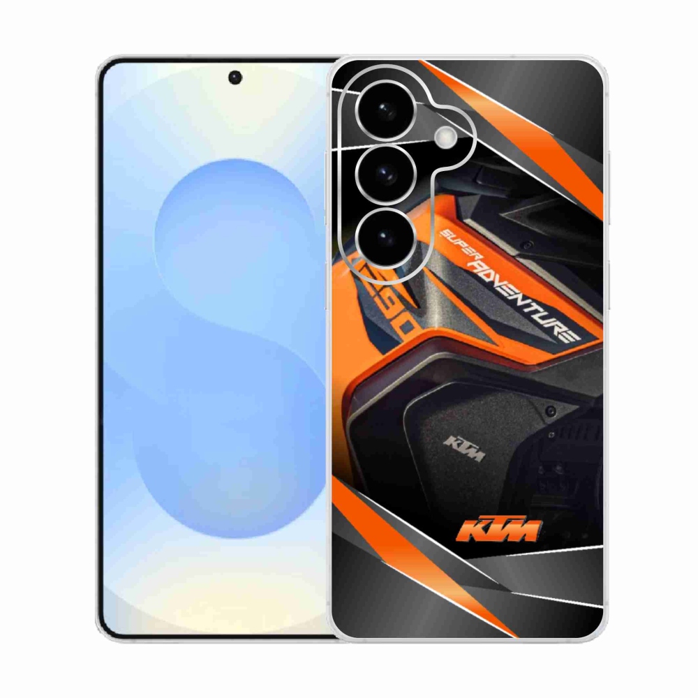 Gelový kryt mmCase na Samsung Galaxy S26  - motorka ktm