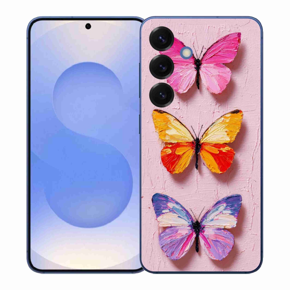 Gelový kryt mmCase na Samsung Galaxy S26+ - motýlí trojice