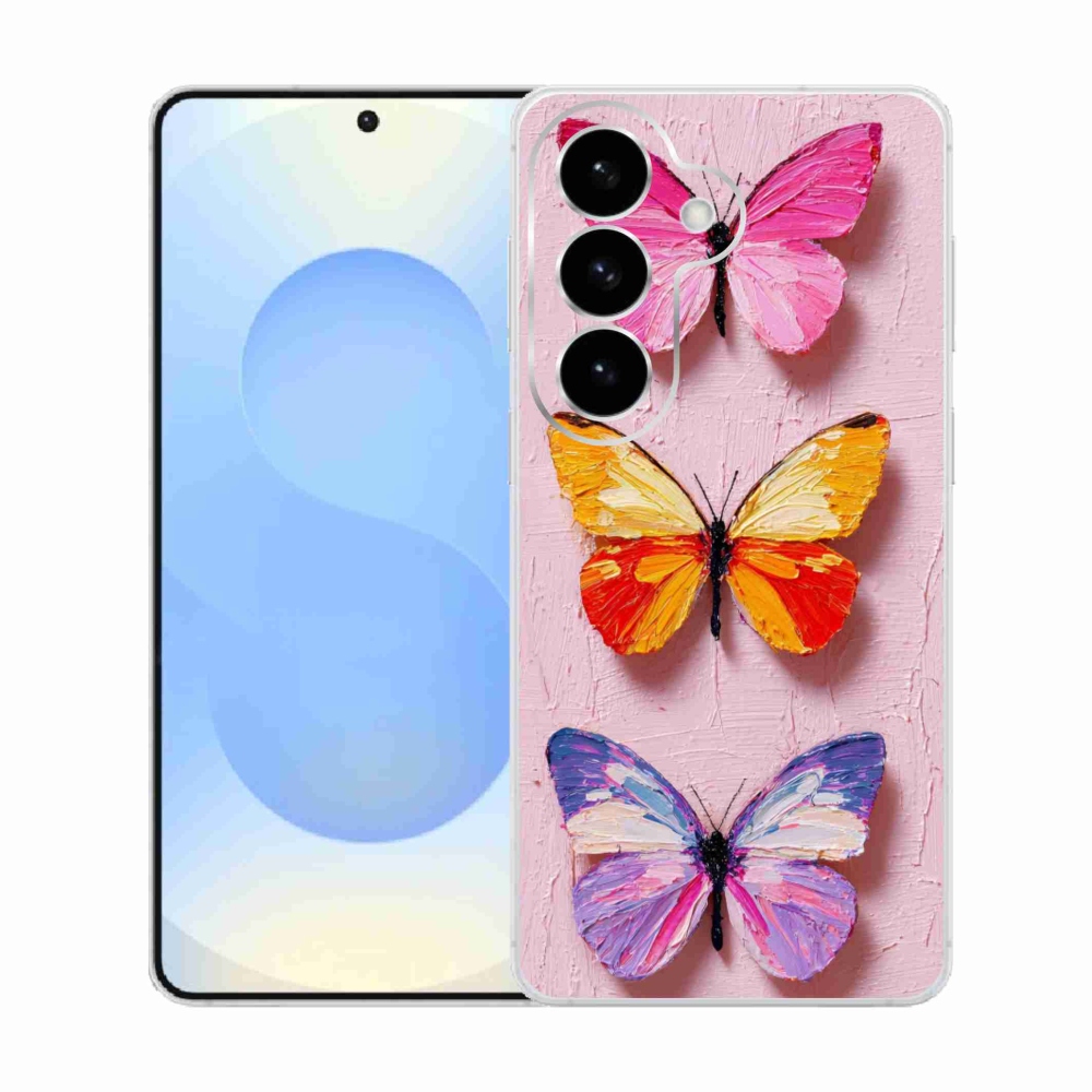 Gelový kryt mmCase na Samsung Galaxy S26  - motýlí trojice