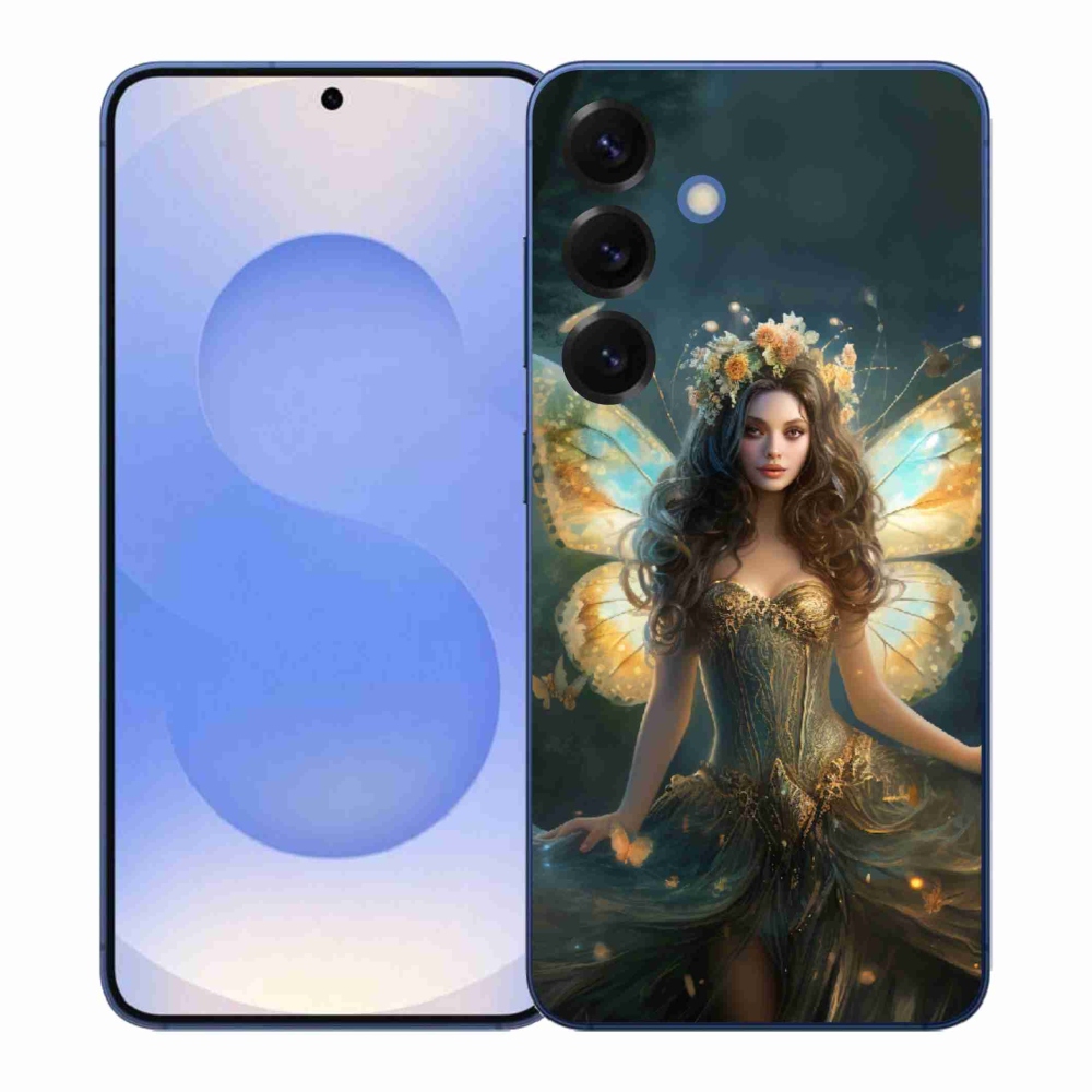 Gelový kryt mmCase na Samsung Galaxy S26+ - motýlí žena