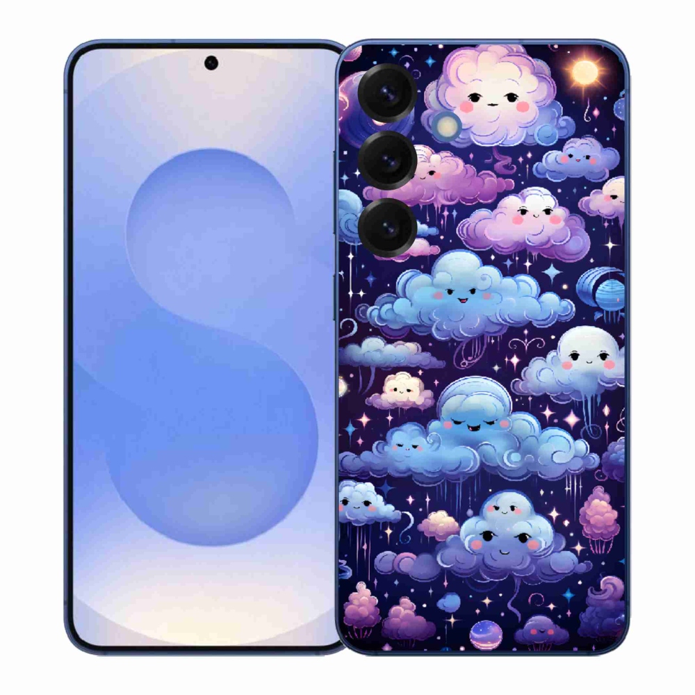 Gelový kryt mmCase na Samsung Galaxy S26+ - mráčky