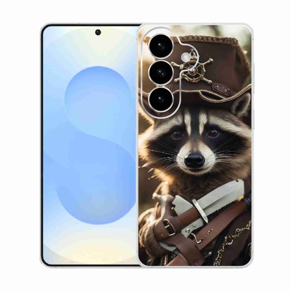 Gelový kryt mmCase na Samsung Galaxy S26  - mýval v uniformě