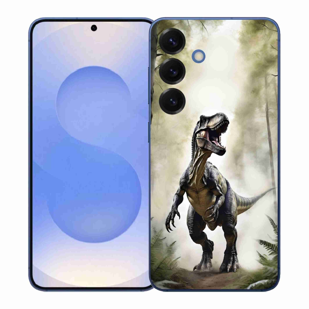 Gelový kryt mmCase na Samsung Galaxy S26+ - naštvaný T-Rex