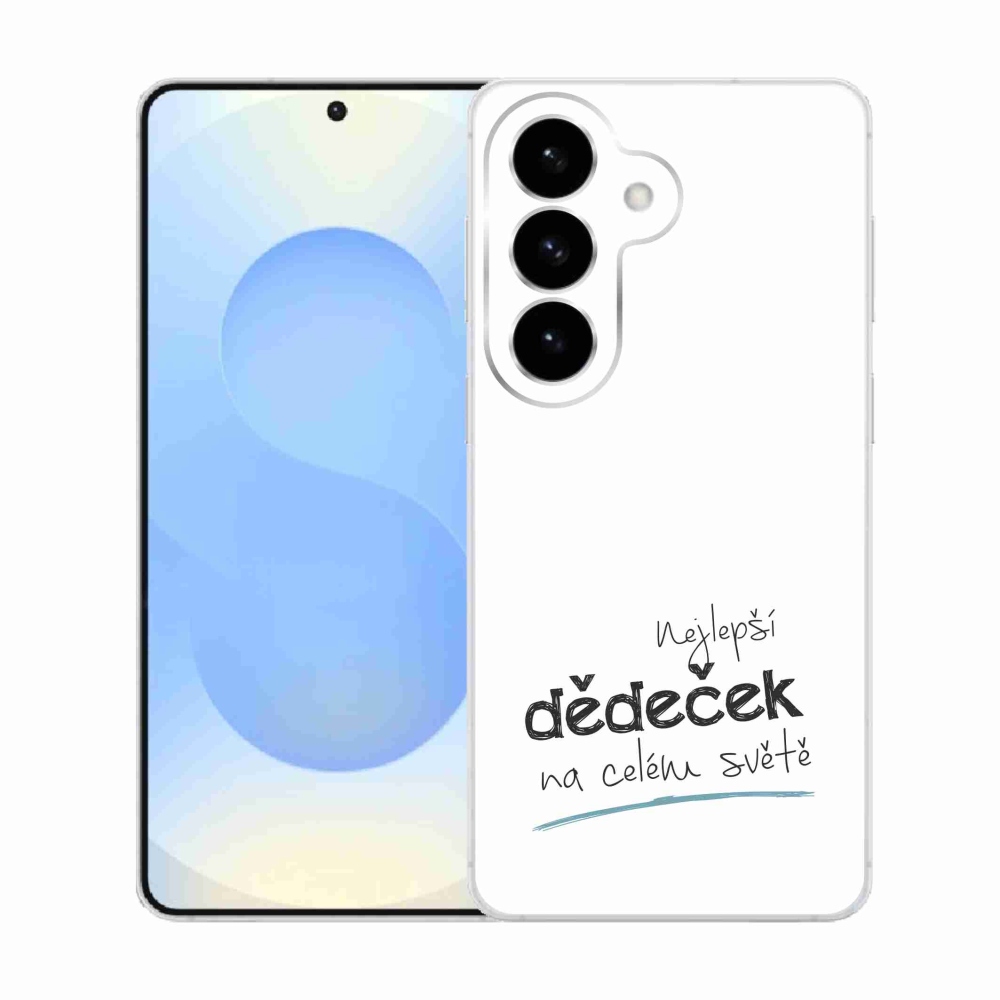 Gelový kryt mmCase na Samsung Galaxy S26  - nejlepší dědeček 3 bílé pozadí
