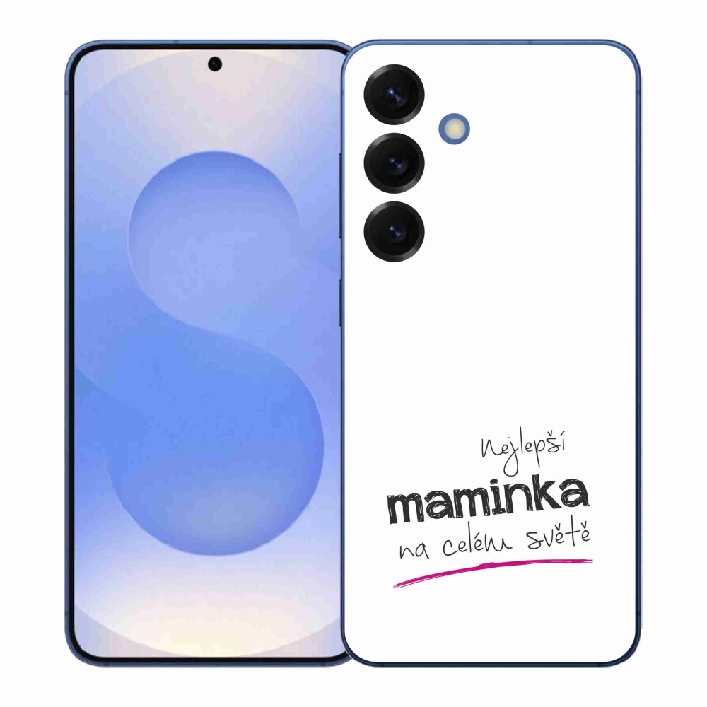 Gelový kryt mmCase na Samsung Galaxy S26+ - nejlepší maminka 4 bílé pozadí