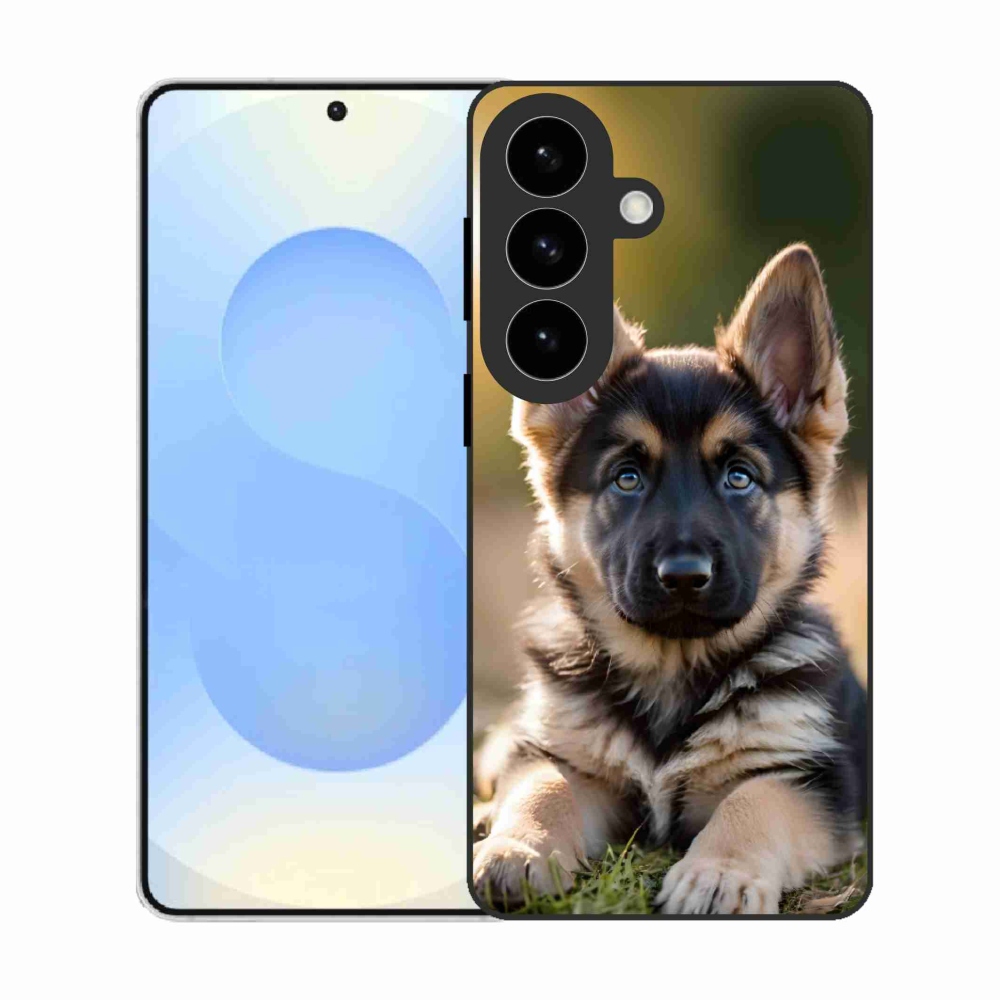 Gelový kryt mmCase na Samsung Galaxy S26 - německý ovčák v přírodě