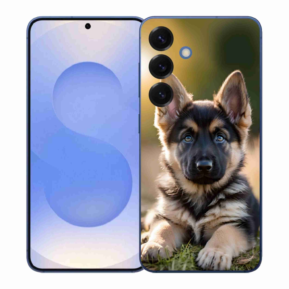 Gelový kryt mmCase na Samsung Galaxy S26+ - německý ovčák v přírodě