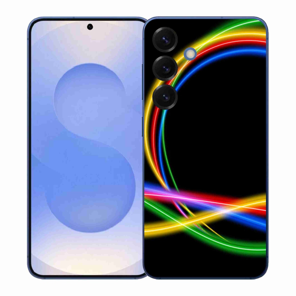 Gelový kryt mmCase na Samsung Galaxy S26+ - neonové kruhy