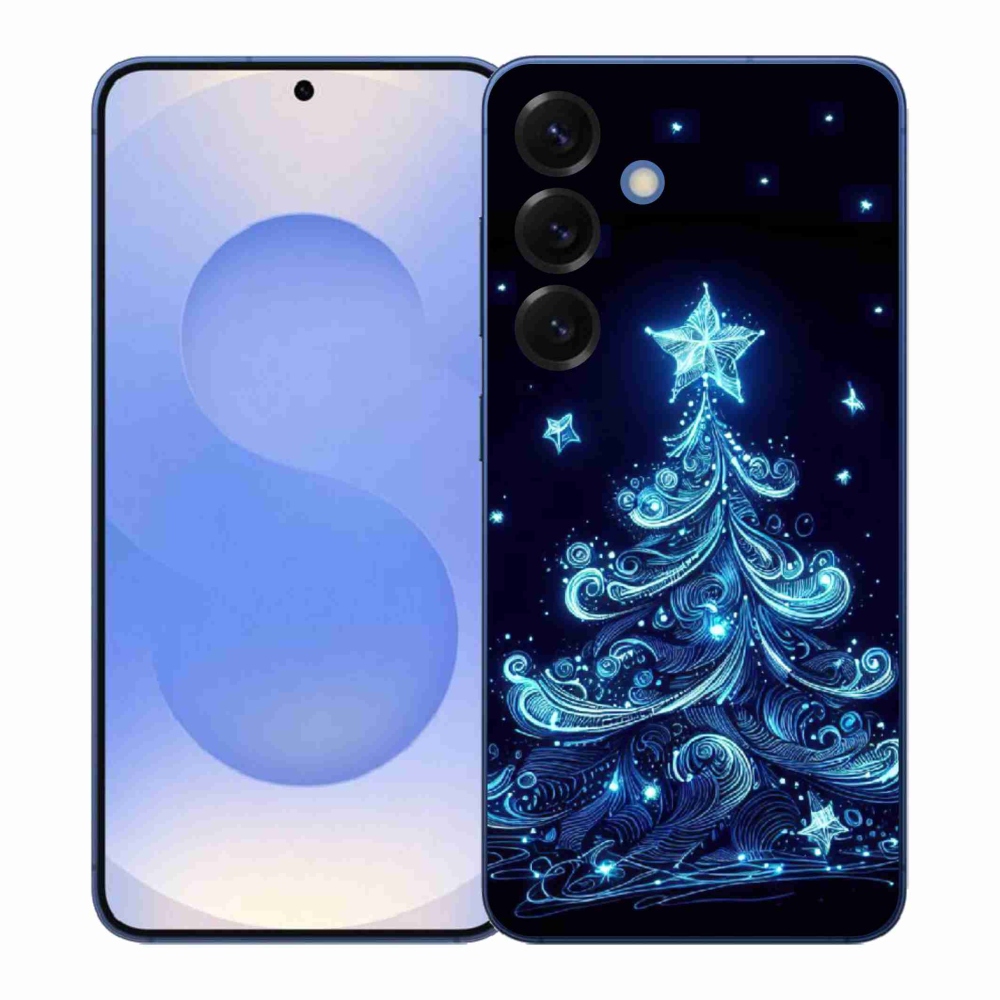 Gelový kryt mmCase na Samsung Galaxy S26+ - neonový vánoční stromek 4