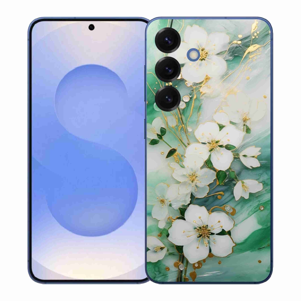 Gelový kryt mmCase na Samsung Galaxy S26+ - něžné květy