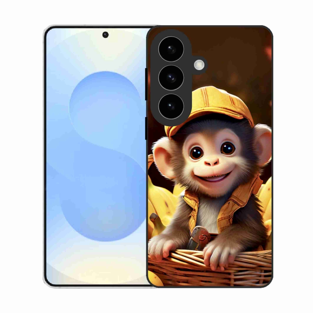 Gelový kryt mmCase na Samsung Galaxy S26 - opice v košíku