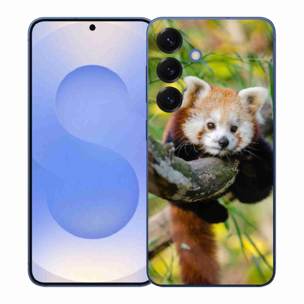 Gelový kryt mmCase na Samsung Galaxy S26+ - panda červená