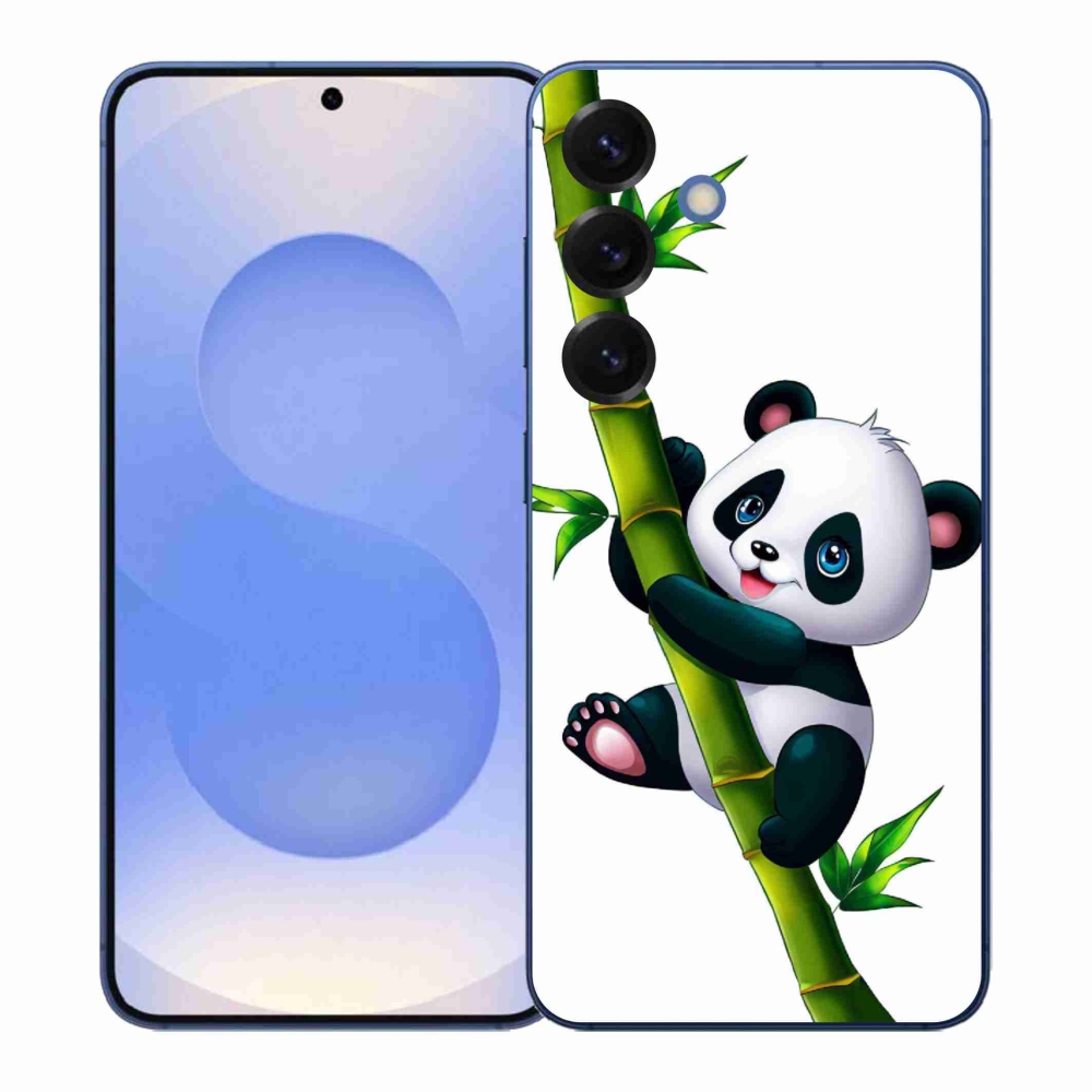 Gelový kryt mmCase na Samsung Galaxy S26+ - panda na bambusu
