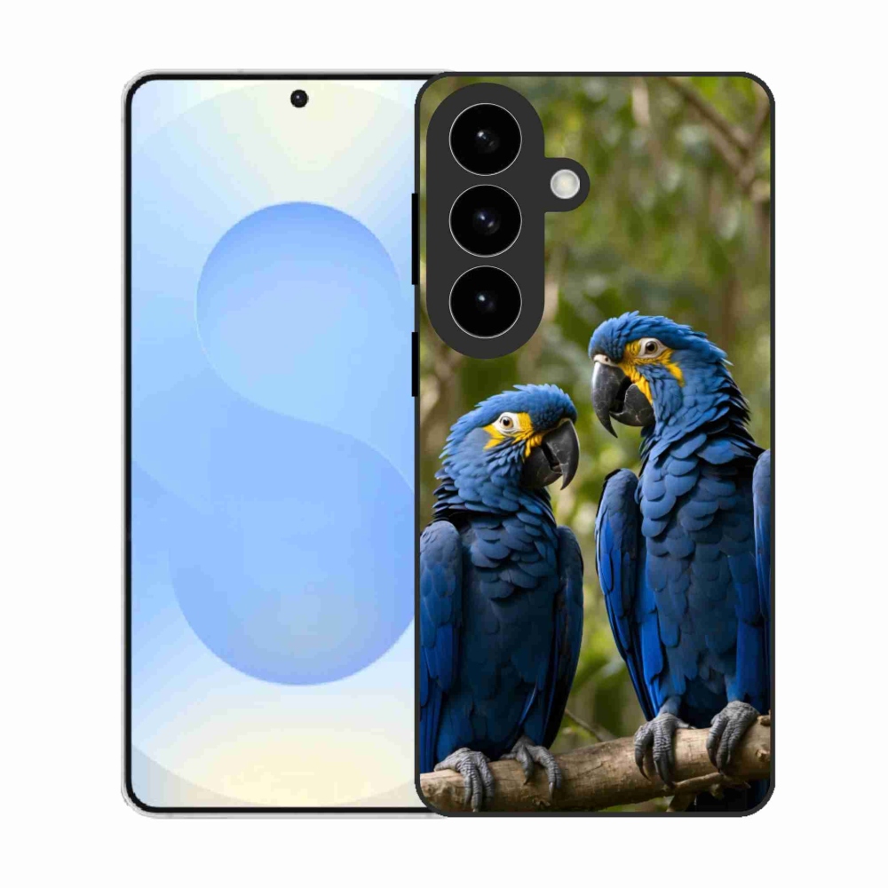 Gelový kryt mmCase na Samsung Galaxy S26 - papouščí duo