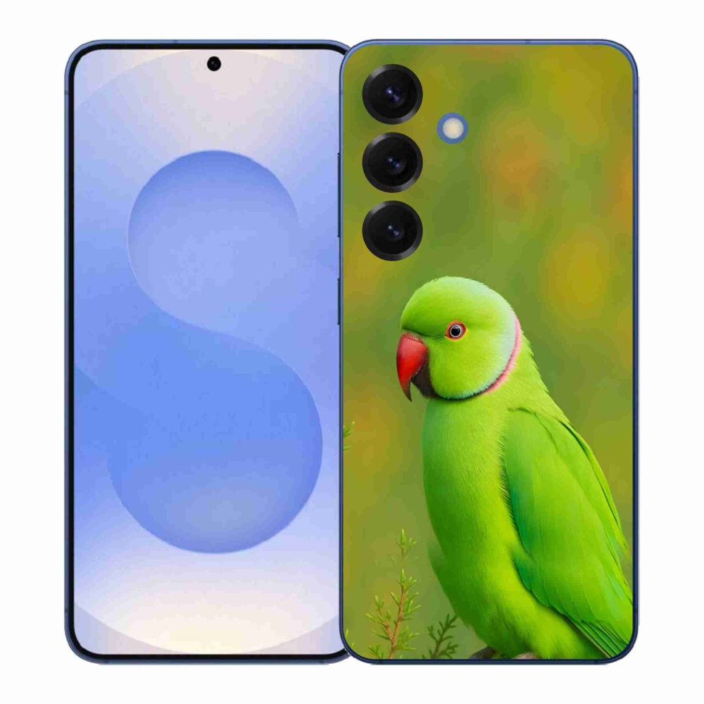 Gelový kryt mmCase na Samsung Galaxy S26+ - papoušek alexandr 2