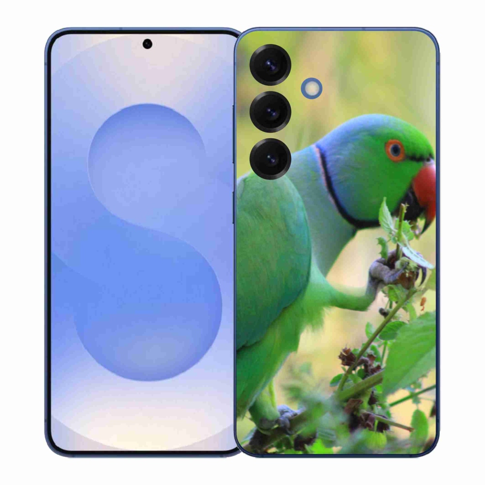 Gelový kryt mmCase na Samsung Galaxy S26+ - papoušek alexandr