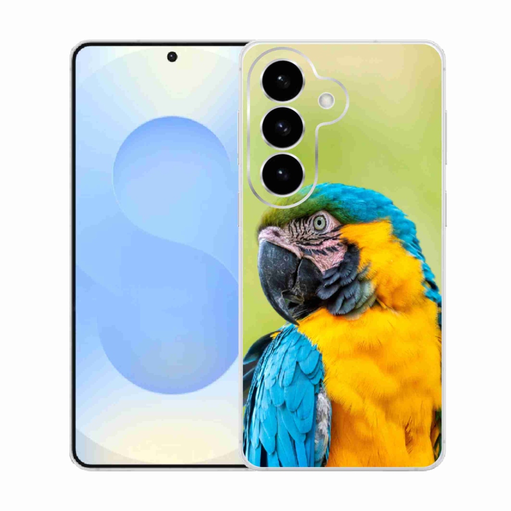 Gelový kryt mmCase na Samsung Galaxy S26  - papoušek ara 2