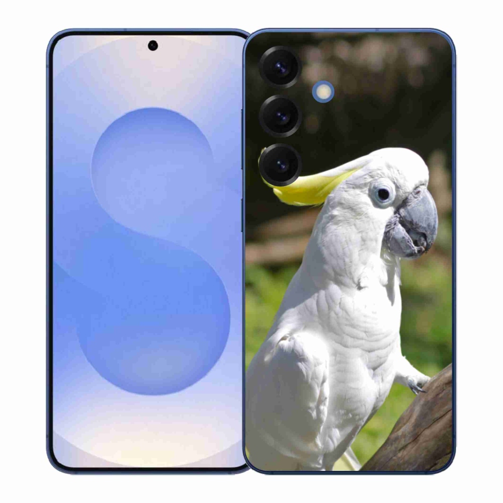 Gelový kryt mmCase na Samsung Galaxy S26+ - papoušek kakadu 2