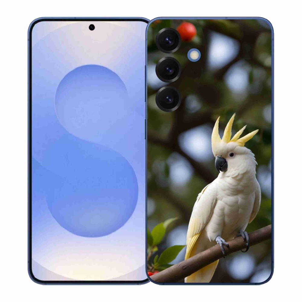 Gelový kryt mmCase na Samsung Galaxy S26+ - papoušek kakadu 3