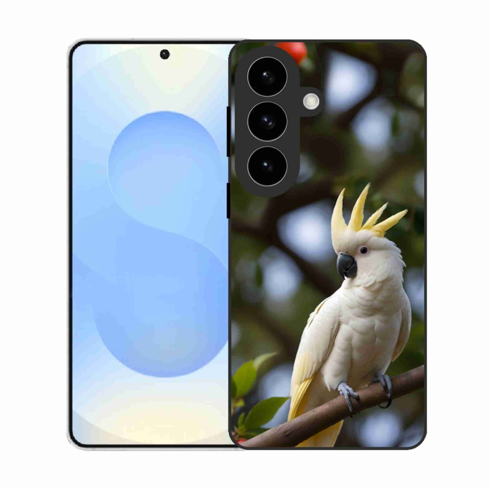 Gelový kryt mmCase na Samsung Galaxy S26 - papoušek kakadu 3