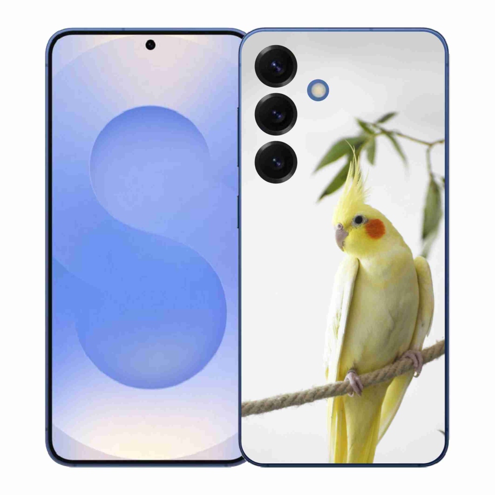 Gelový kryt mmCase na Samsung Galaxy S26+ - papoušek korela chocholatá