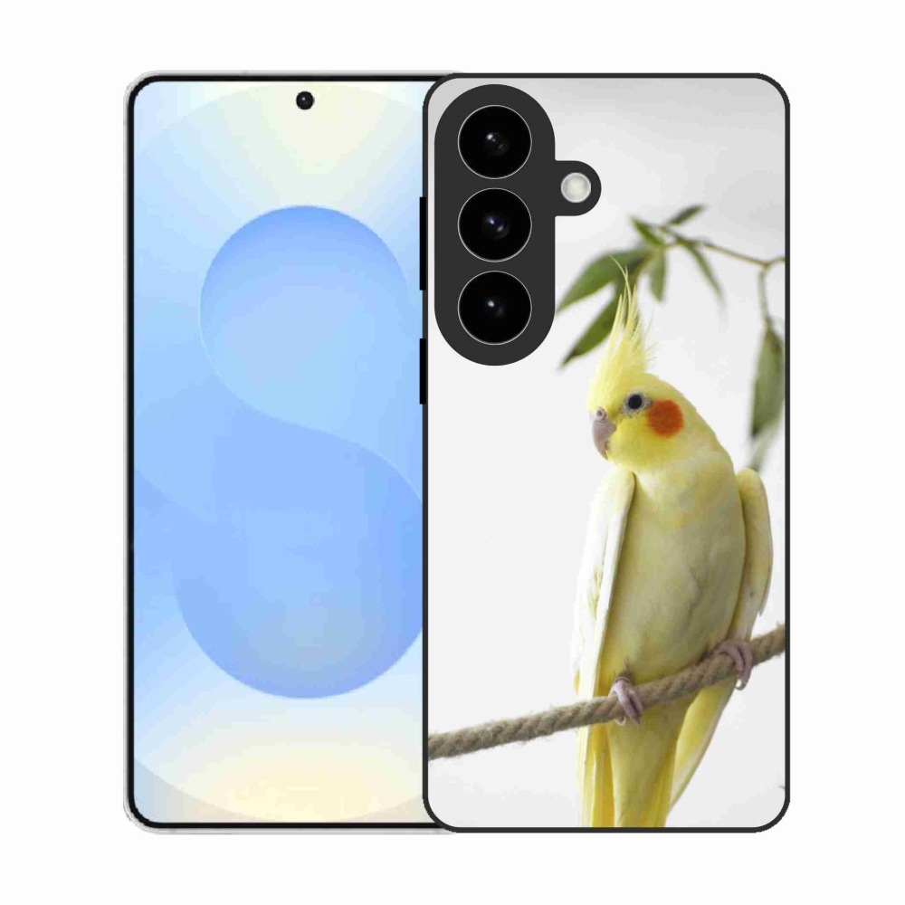 Gelový kryt mmCase na Samsung Galaxy S26 - papoušek korela chocholatá