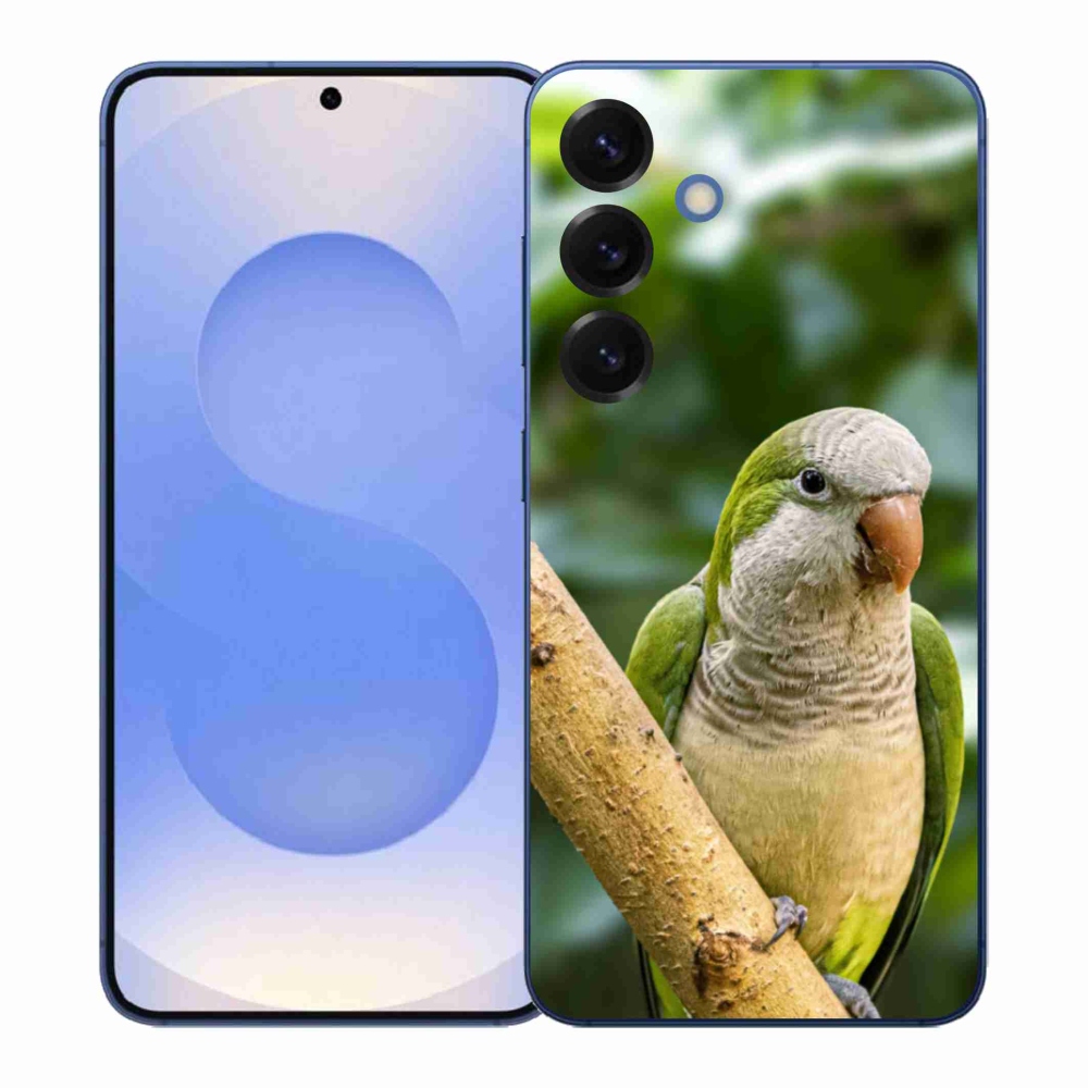 Gelový kryt mmCase na Samsung Galaxy S26+ - papoušek mníšek