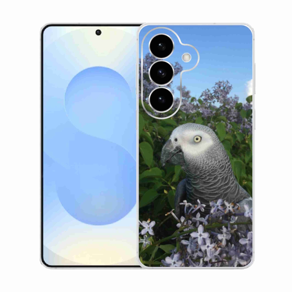 Gelový kryt mmCase na Samsung Galaxy S26  - papoušek žako