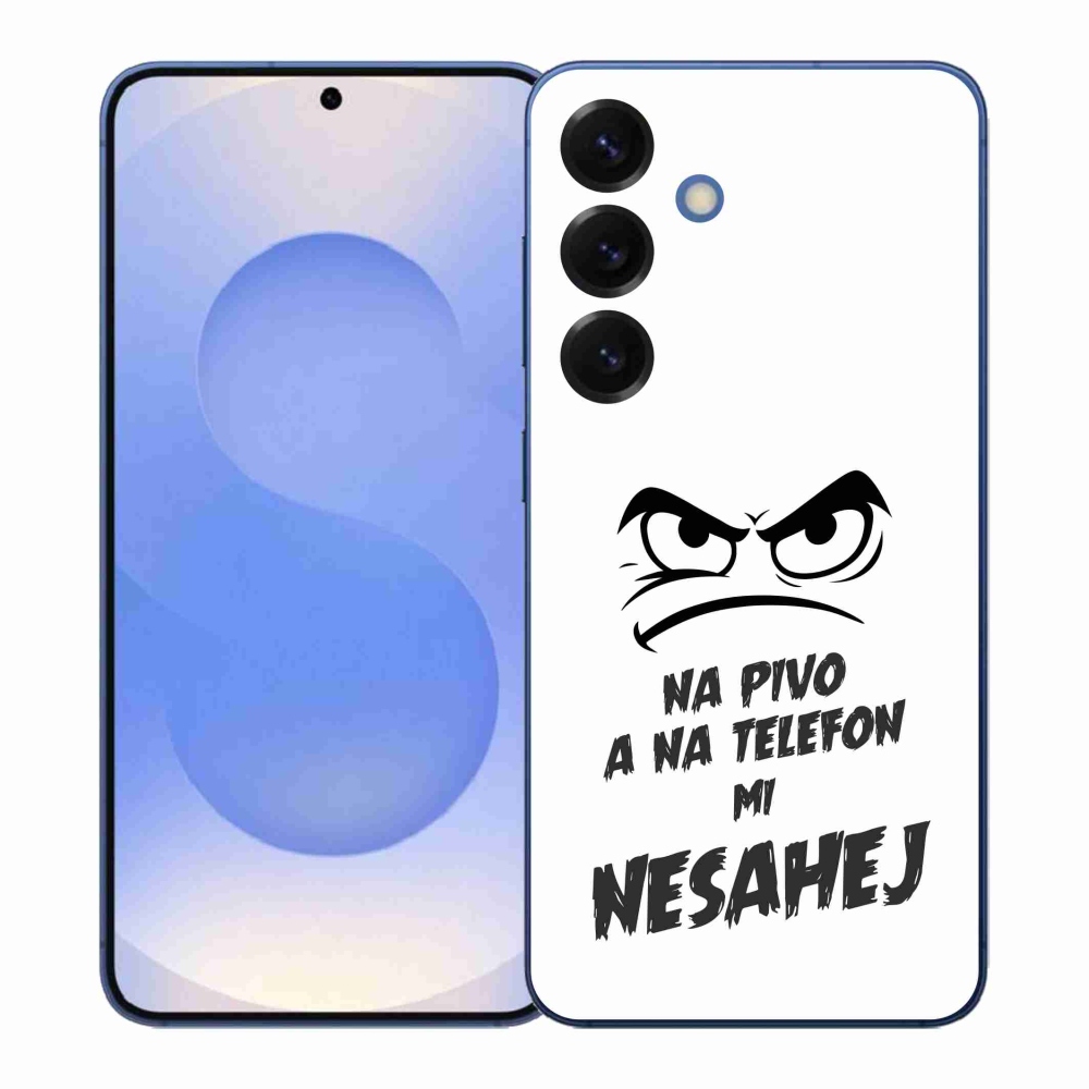 Gelový kryt mmCase na Samsung Galaxy S26+ - pivní motiv 2 bílé pozadí