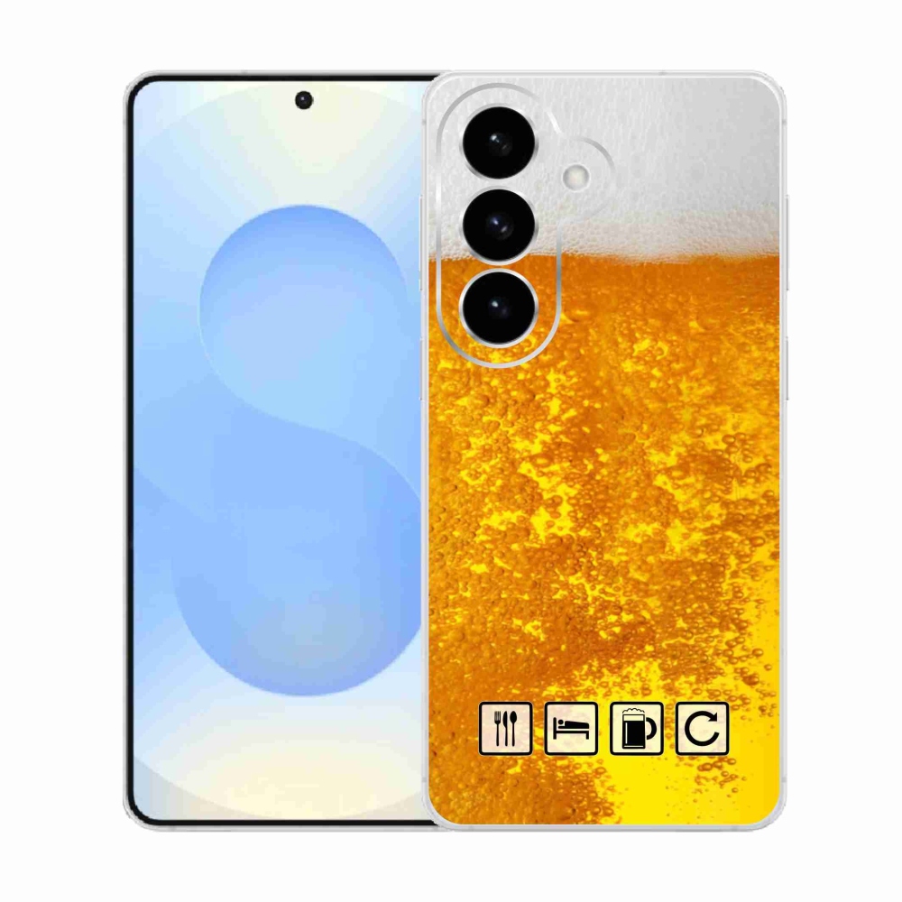 Gelový kryt mmCase na Samsung Galaxy S26  - pivní motiv 3