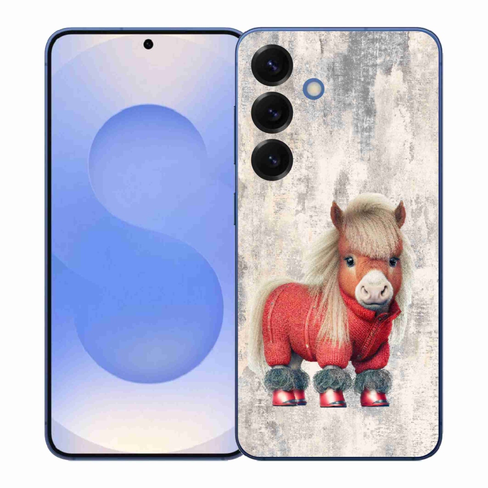 Gelový kryt mmCase na Samsung Galaxy S26+ - poník ve svetru