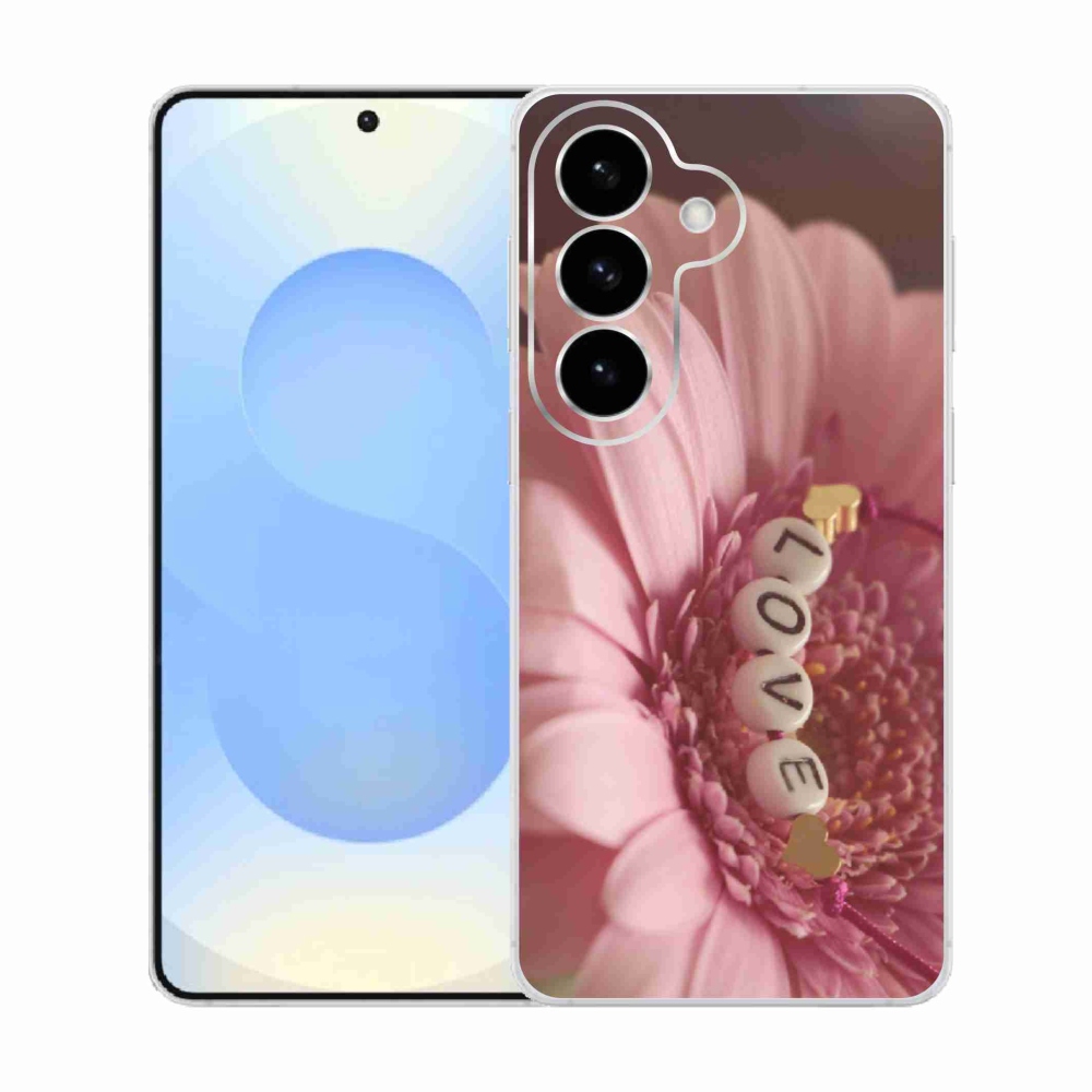 Gelový kryt mmCase na Samsung Galaxy S26  - přívěsek love