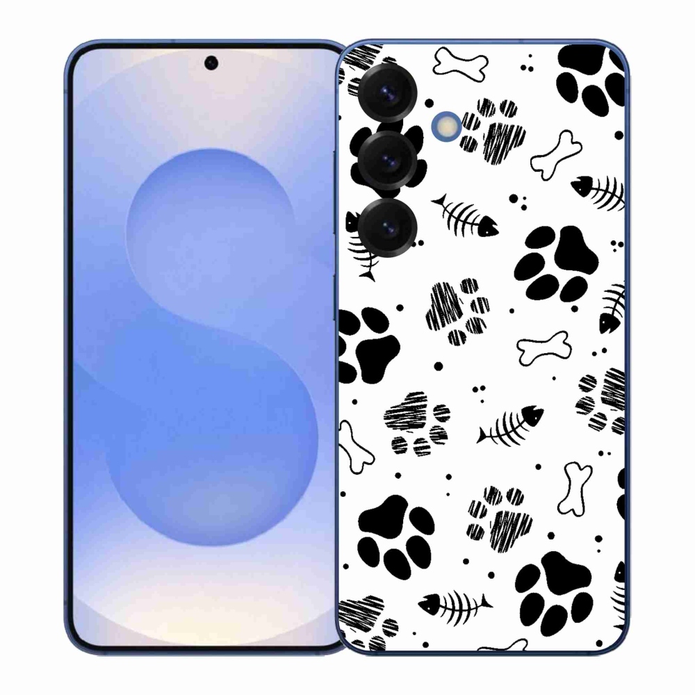 Gelový kryt mmCase na Samsung Galaxy S26+ - psí tlapky 1