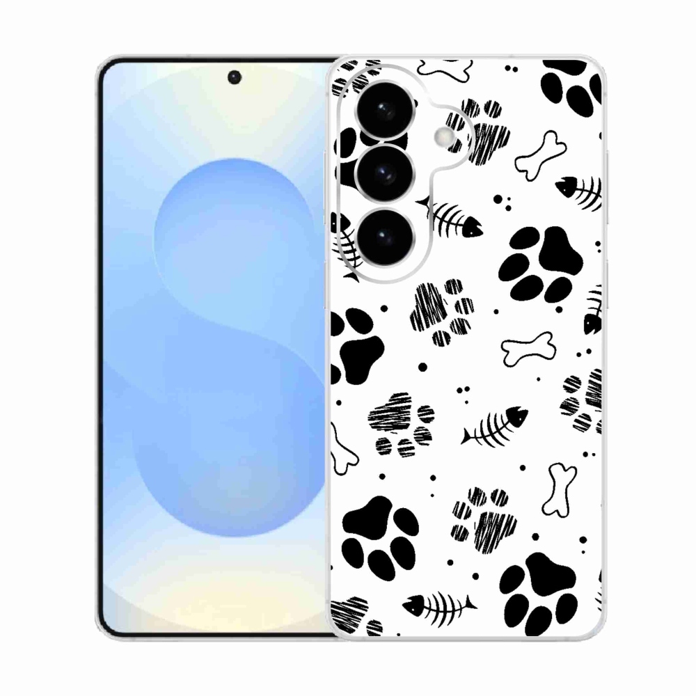 Gelový kryt mmCase na Samsung Galaxy S26  - psí tlapky 1