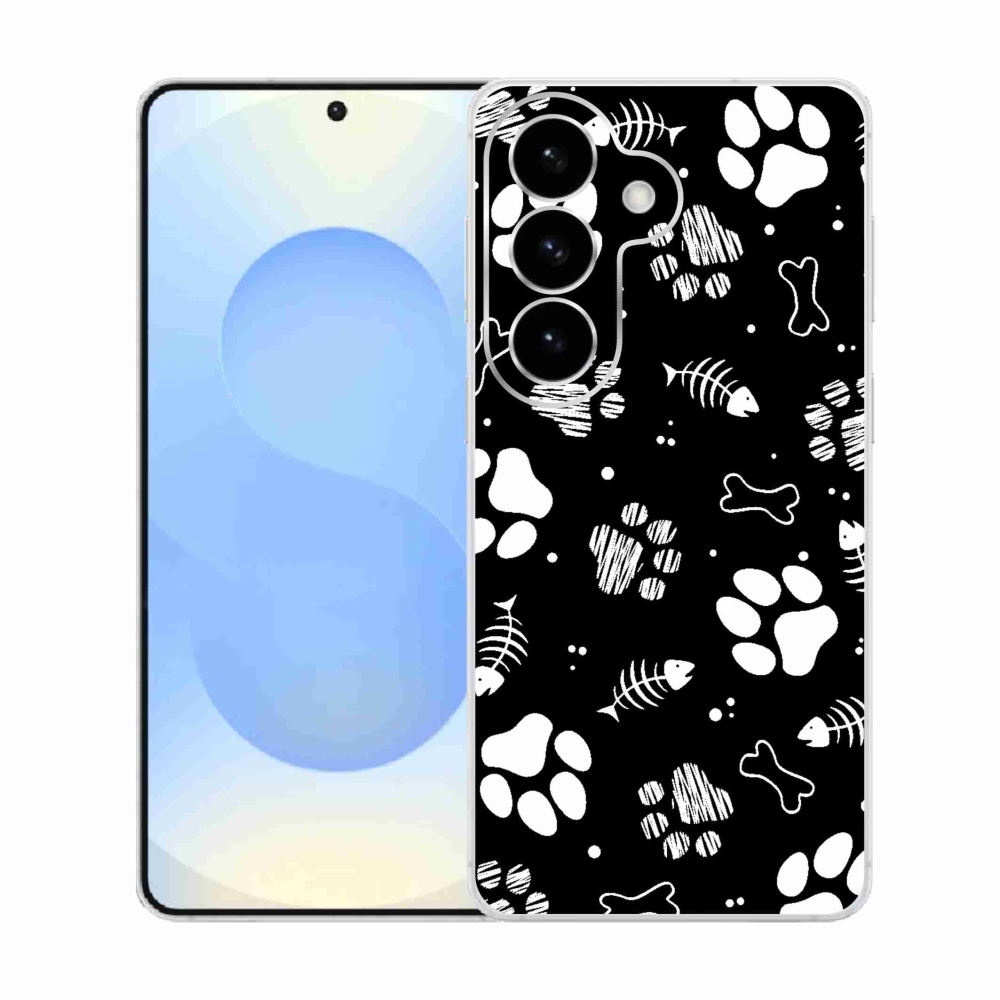 Gelový kryt mmCase na Samsung Galaxy S26  - psí tlapky