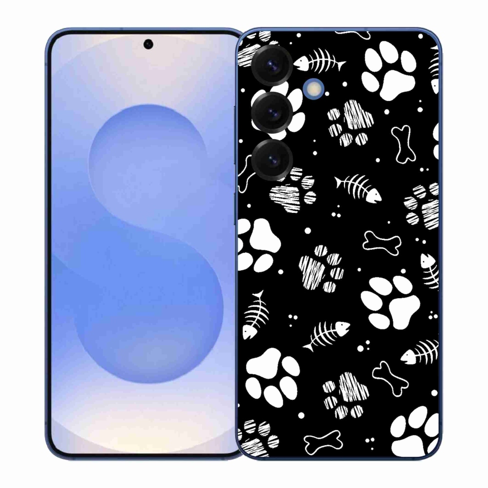 Gelový kryt mmCase na Samsung Galaxy S26+ - psí tlapky