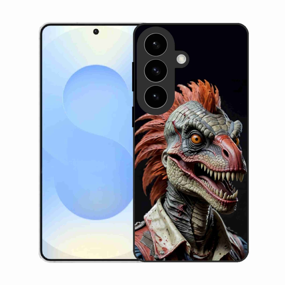 Gelový kryt mmCase na Samsung Galaxy S26 - punk dinosaurus