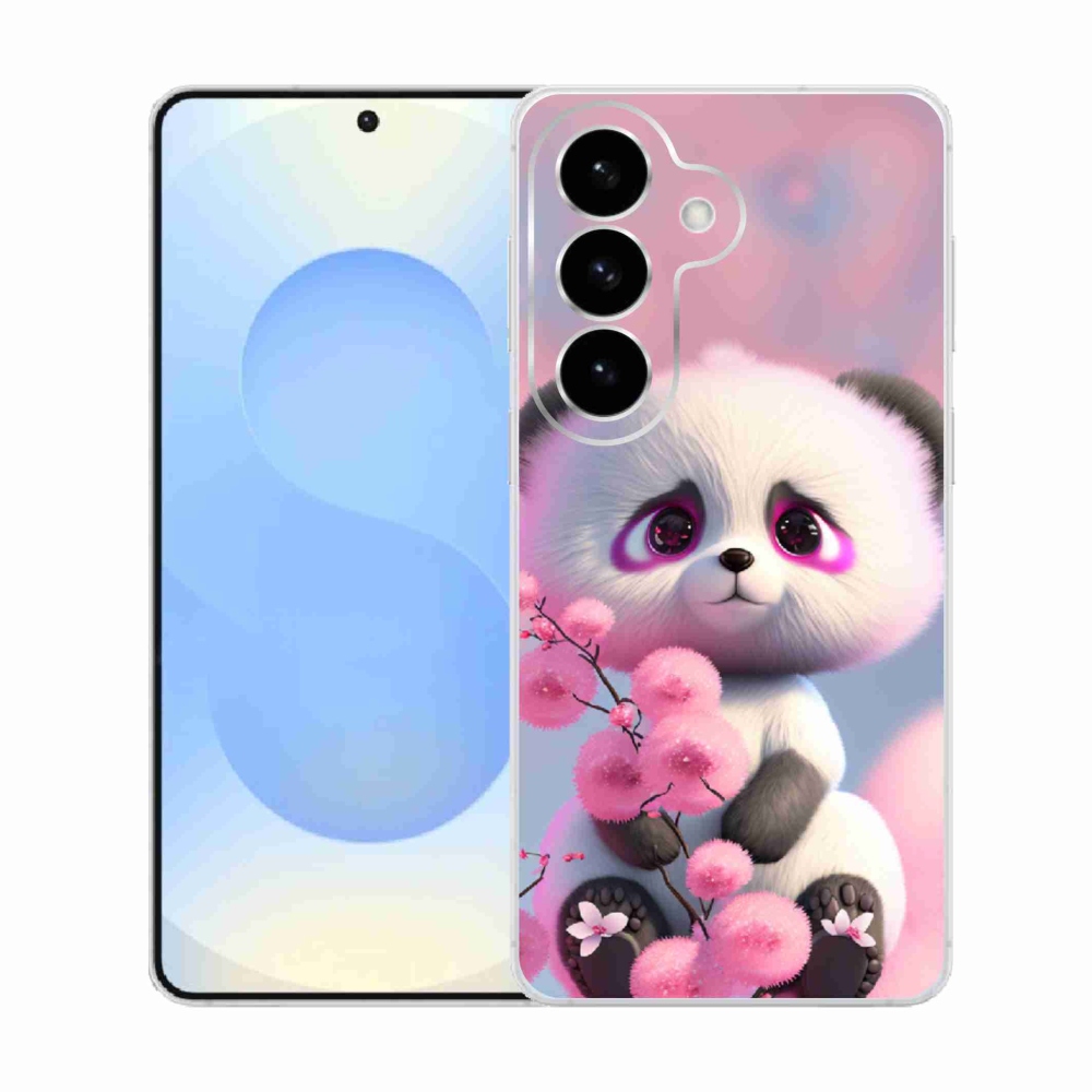 Gelový kryt mmCase na Samsung Galaxy S26  - roztomilá panda 1